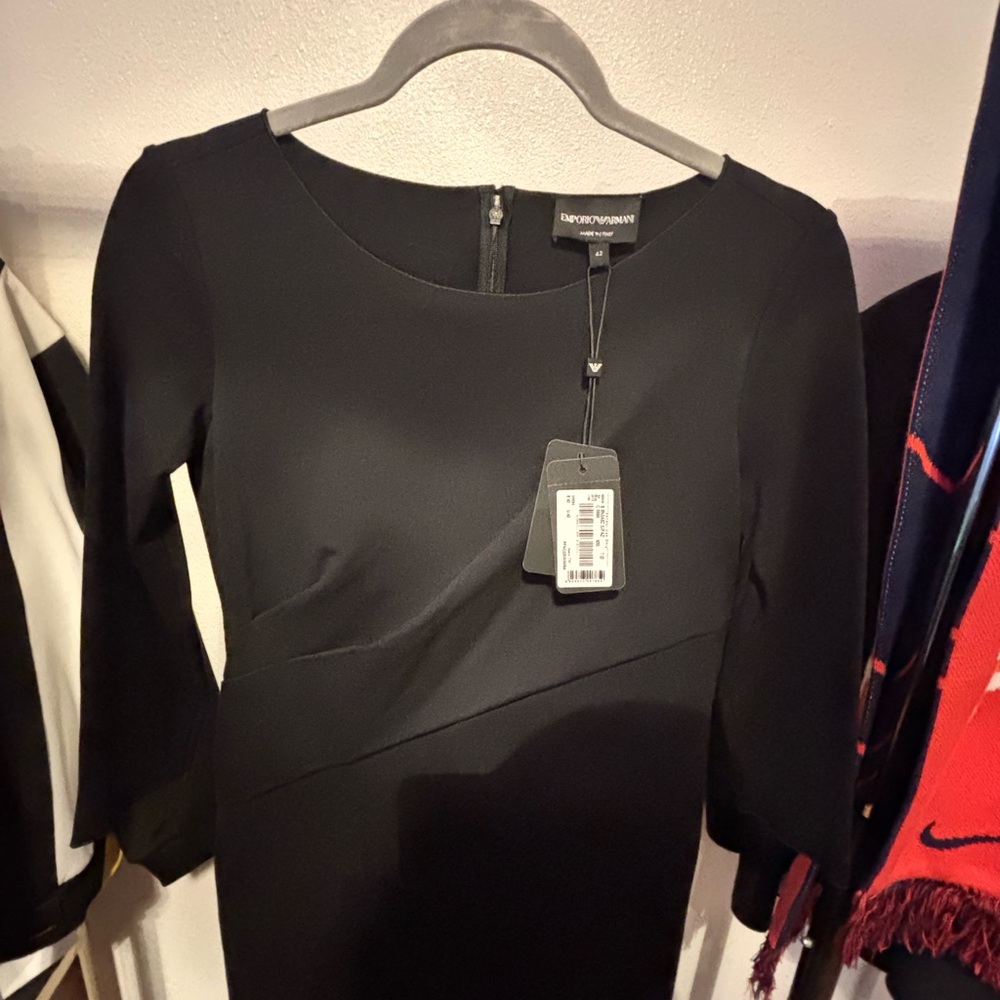 Emporio Armani Black Long Sleeve Dress - Picture 5 of 10